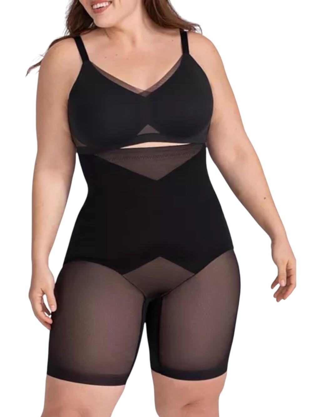 Honeylove Superpower Shorts Compression Shapewear Slimming Smooth Size XL Black